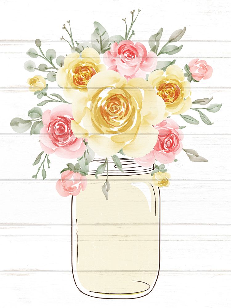 Floral Jar 4 art print by Kimberly Allen for $57.95 CAD