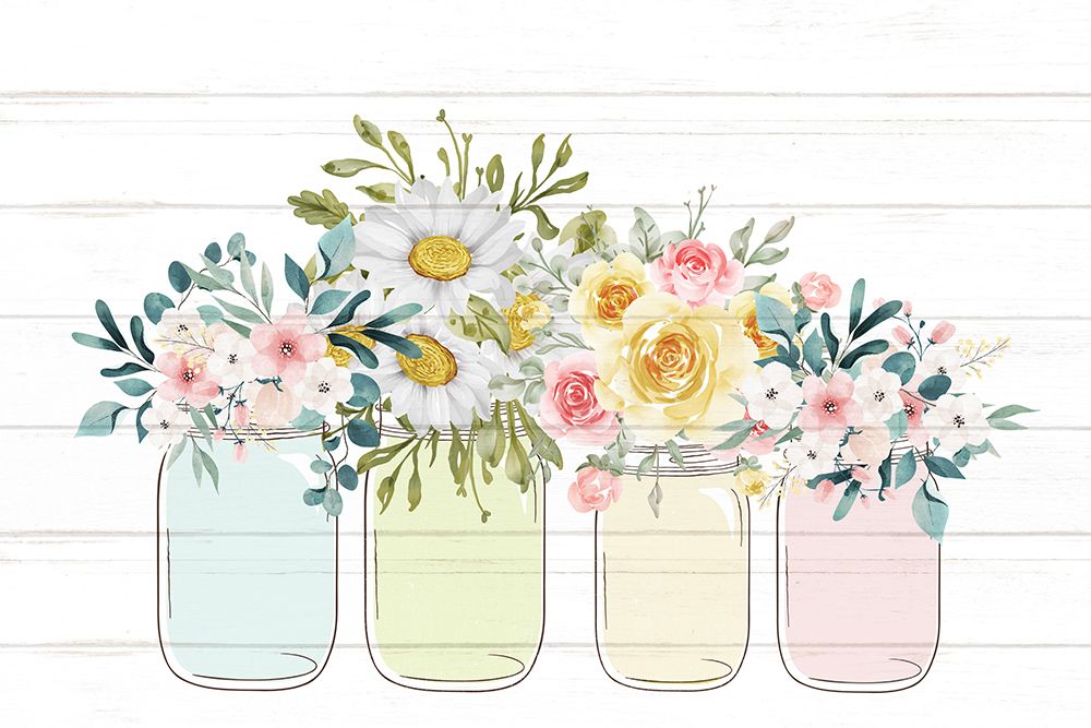 Floral Jar 6 art print by Kimberly Allen for $57.95 CAD