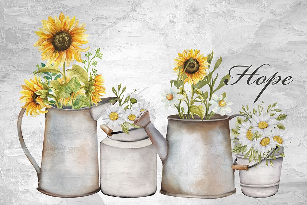 Hope Sunflower Daisies art print by Kimberly Allen for $57.95 CAD