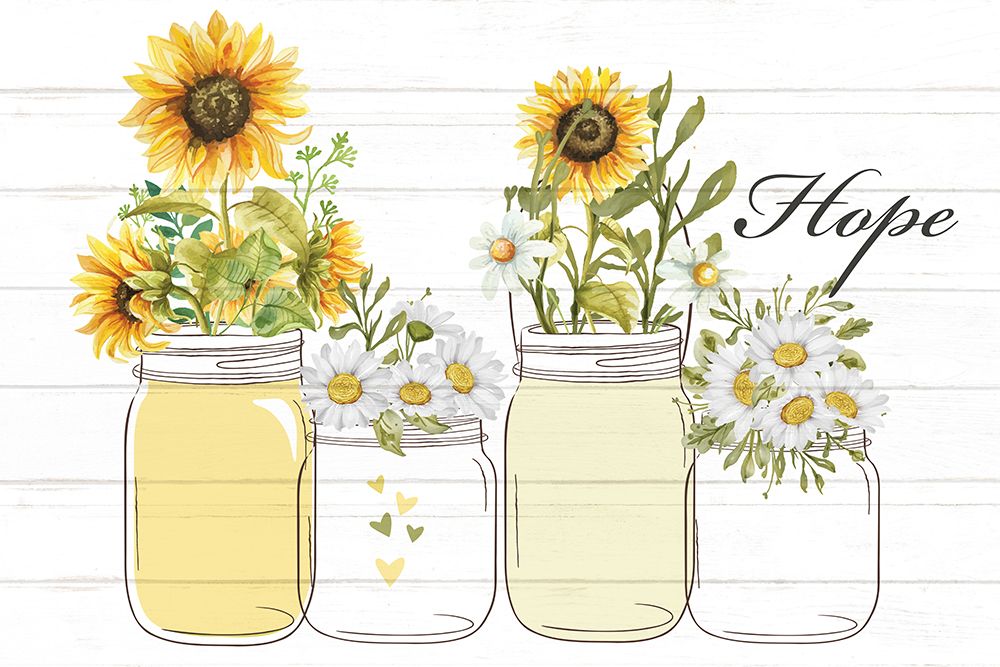 Mason Jar Floral 6 art print by Kimberly Allen for $57.95 CAD