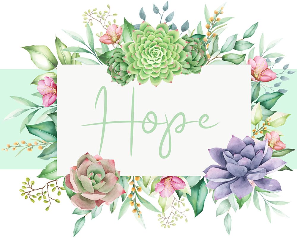 Succulent Sentiment 3 art print by Kimberly Allen for $57.95 CAD