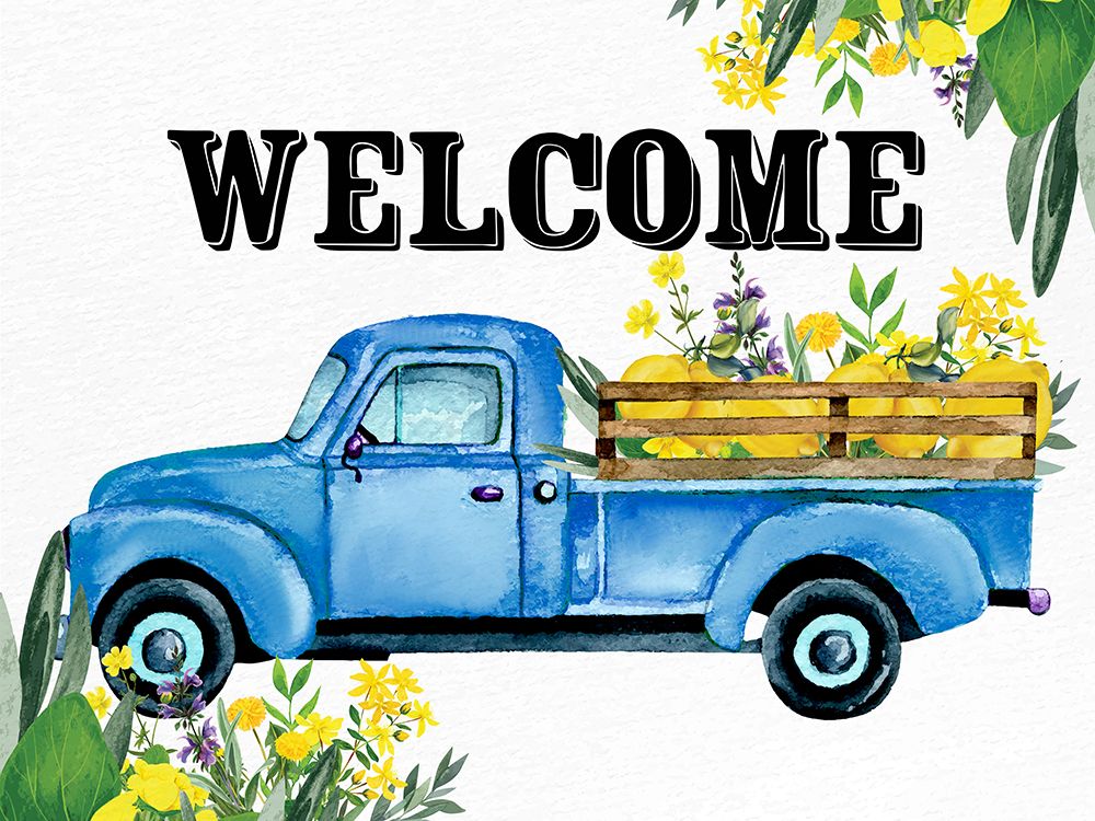 Welcome Lemon Truck art print by Kimberly Allen for $57.95 CAD
