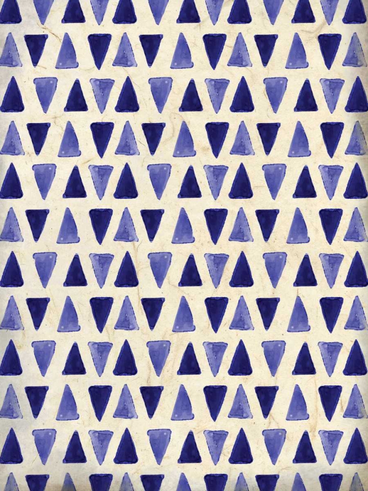 Indigo Triangles art print by Kimberly Allen for $57.95 CAD