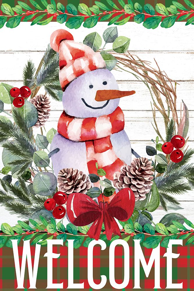 Snowman Christmas art print by Kimberly Allen for $57.95 CAD