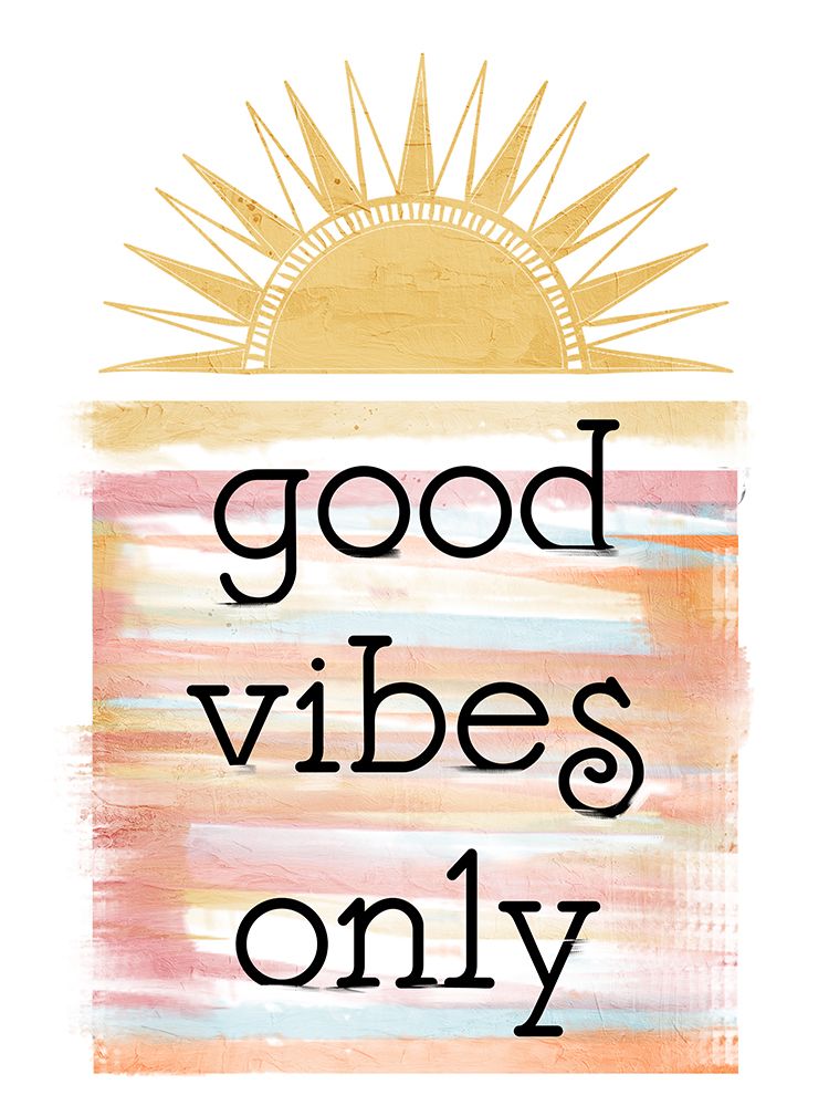 Good Vibes Only Sun art print by Kimberly Allen for $57.95 CAD