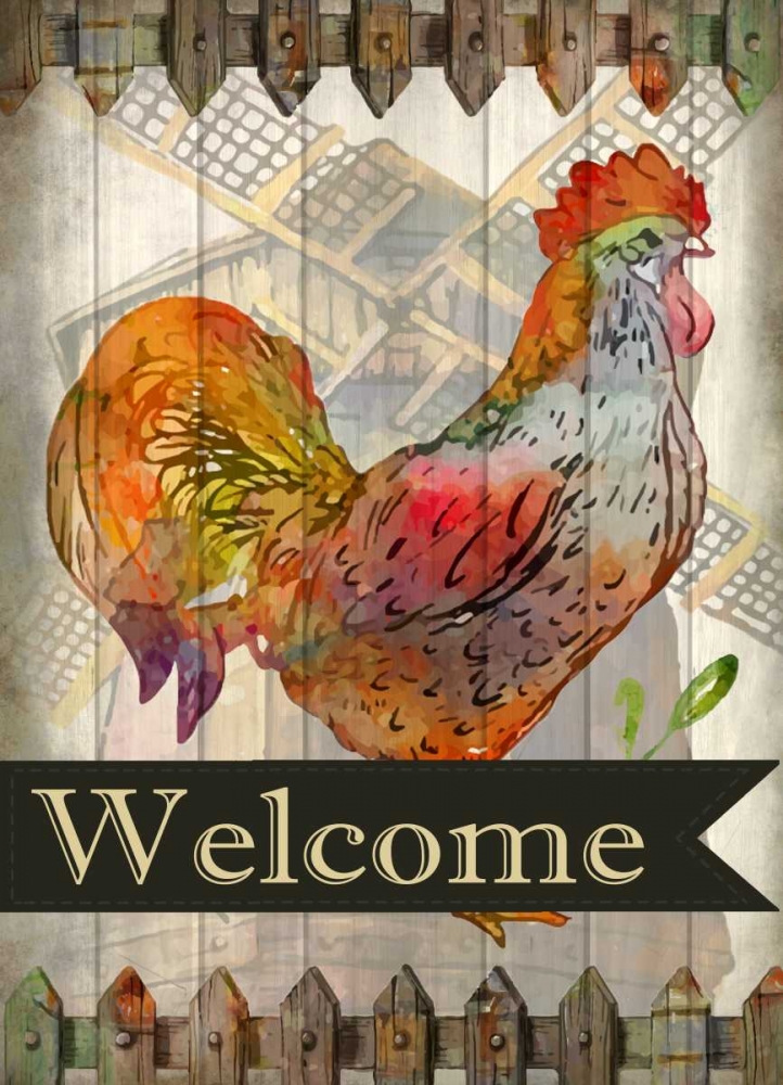 Fall Rooster art print by Kimberly Allen for $57.95 CAD