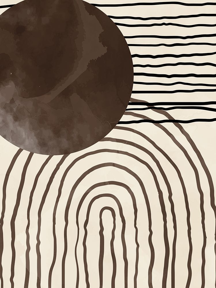 Brown Black Textured art print by Kimberly Allen for $57.95 CAD