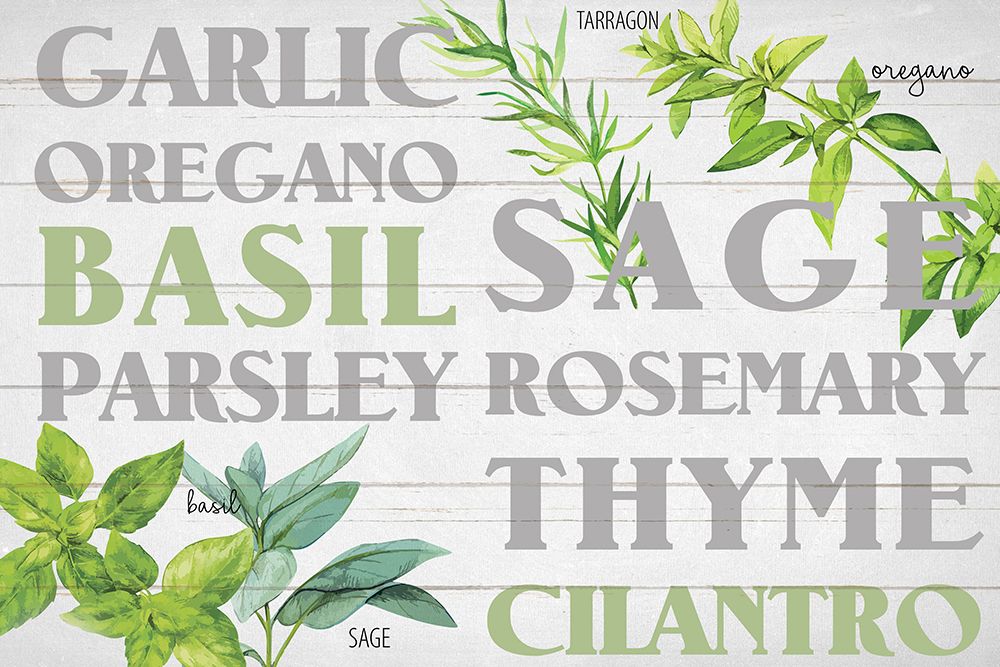 Layers Of Black And White Herbs art print by Kimberly Allen for $57.95 CAD