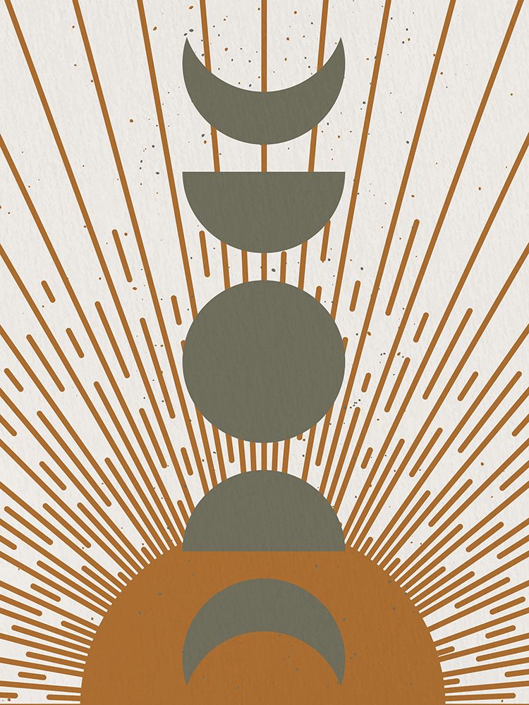 Sun And Moon Phases art print by Kimberly Allen for $57.95 CAD