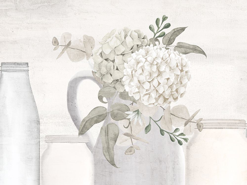 Hydrangea Row art print by Kimberly Allen for $57.95 CAD