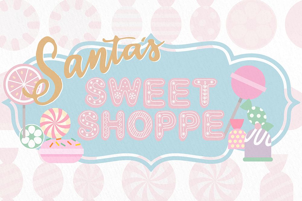 Santas Sweet Shoppe art print by Kimberly Allen for $57.95 CAD