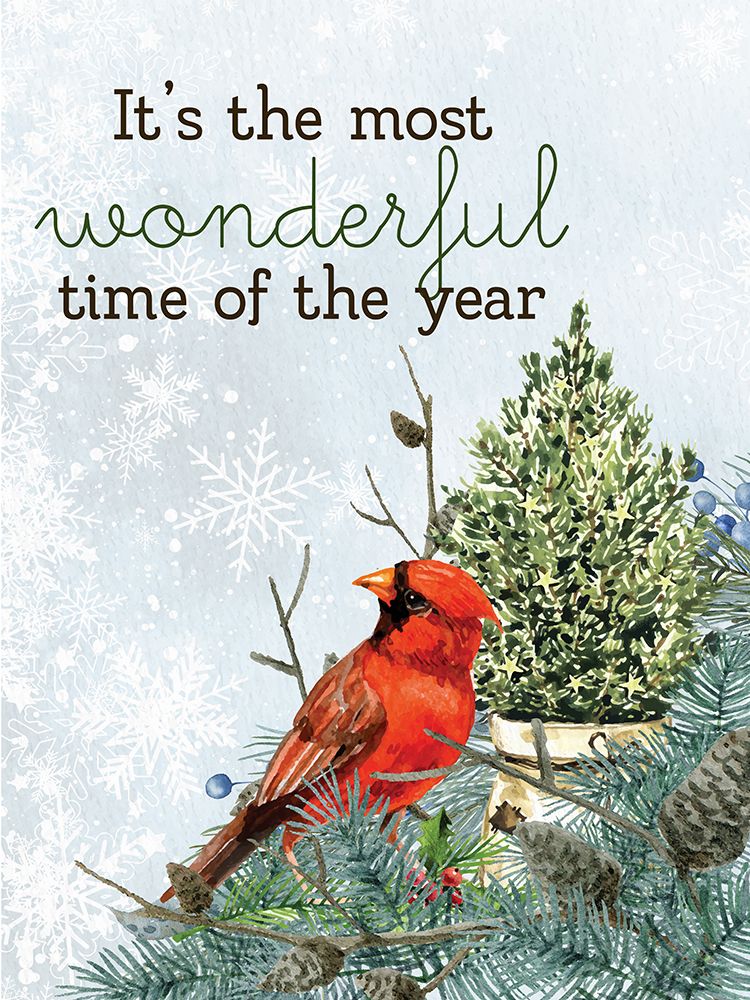 Wonderful Cardinal art print by Kimberly Allen for $57.95 CAD