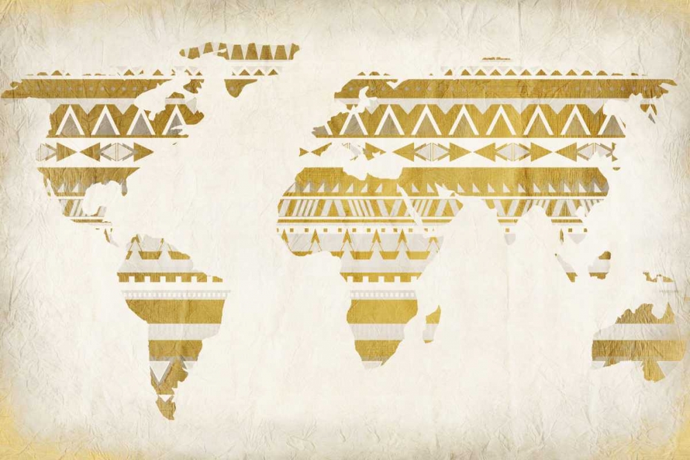 Patterned Map art print by Kimberly Allen for $57.95 CAD