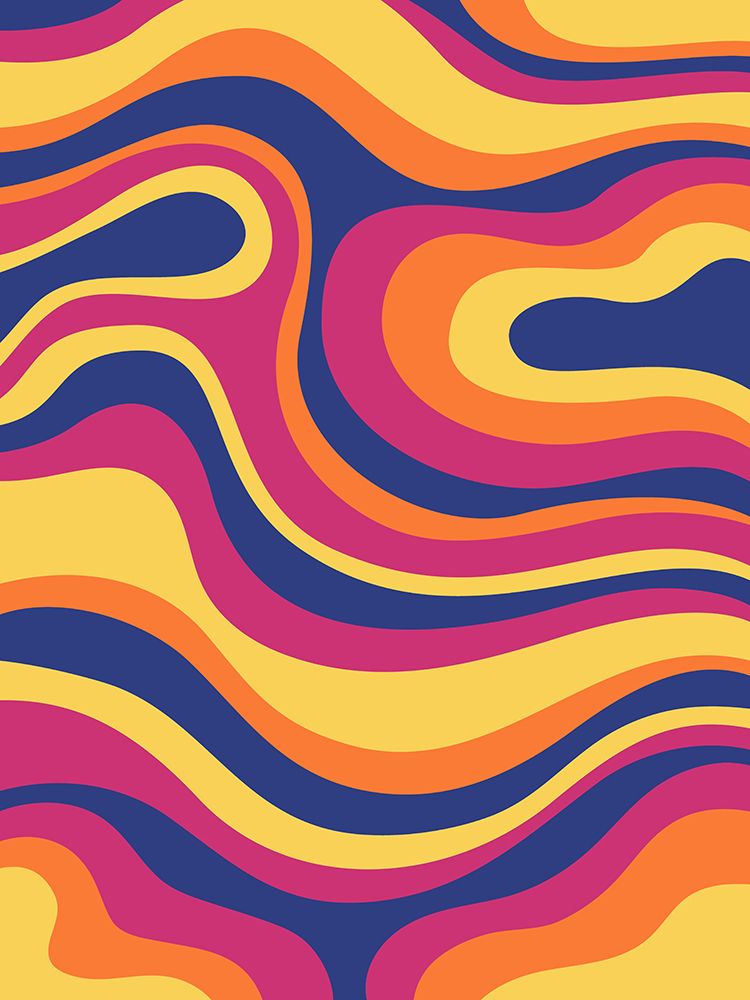 Groovy Swirl art print by Kimberly Allen for $57.95 CAD