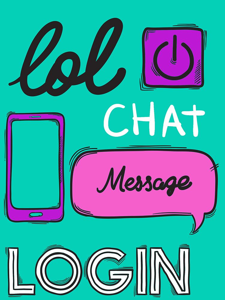 LOL Chat art print by Kimberly Allen for $57.95 CAD