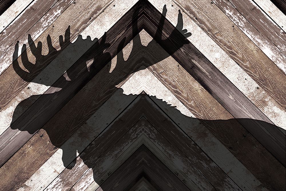 Moose Planked art print by Kimberly Allen for $57.95 CAD