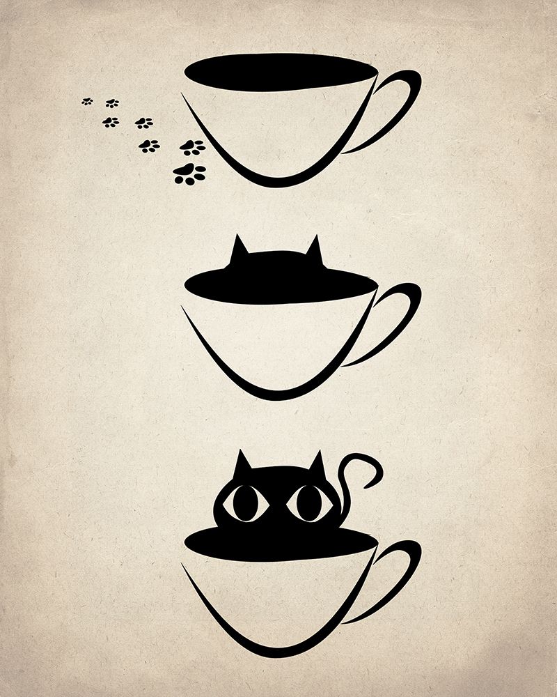 Cat Cup art print by Kimberly Allen for $57.95 CAD