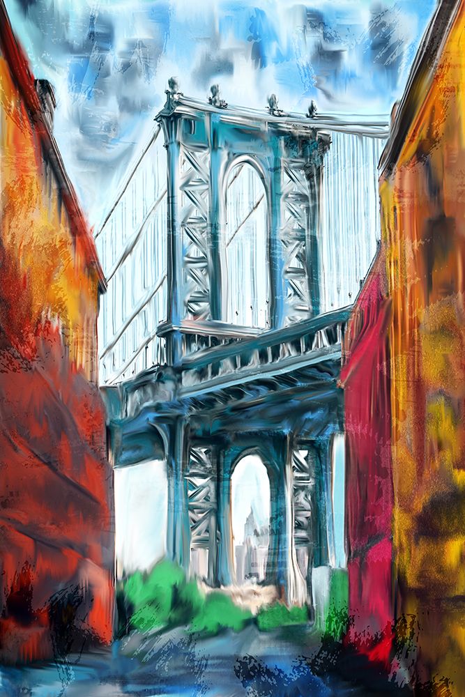 Brooklyn Bridge art print by Kimberly Allen for $57.95 CAD