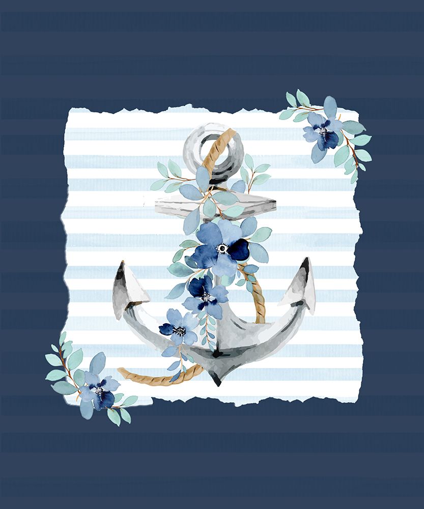 Floral Anchor 2 art print by Kimberly Allen for $57.95 CAD