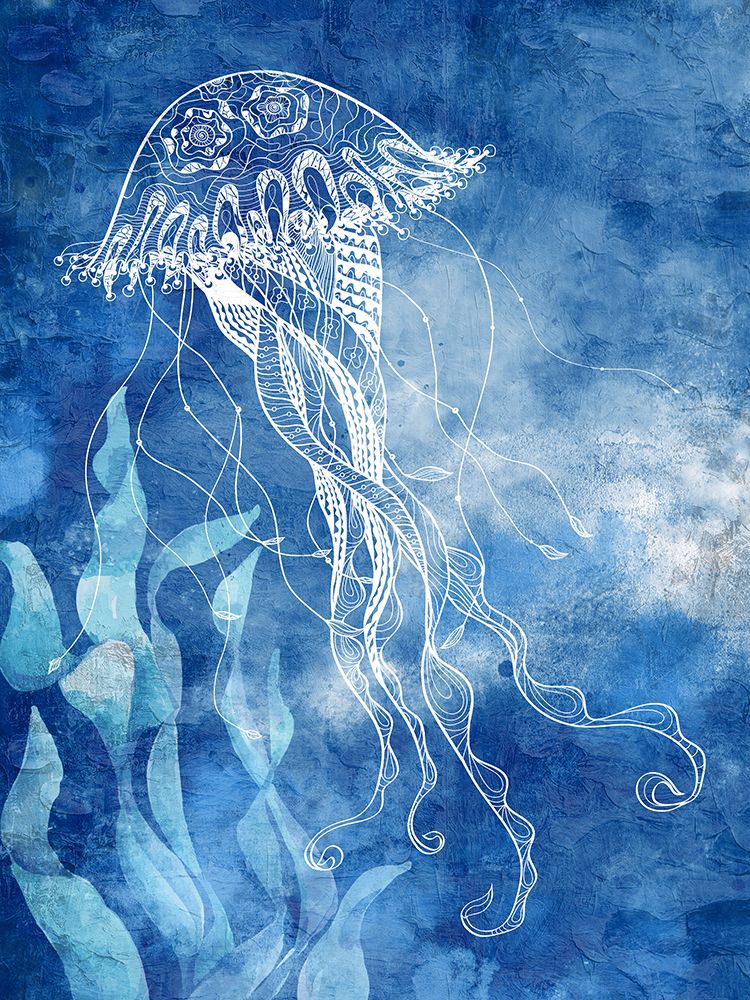 White Sea Creatures 1 art print by Kimberly Allen for $57.95 CAD