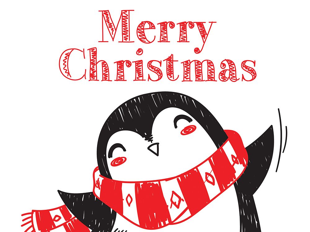 Penguin Christmas 1 art print by Kimberly Allen for $57.95 CAD