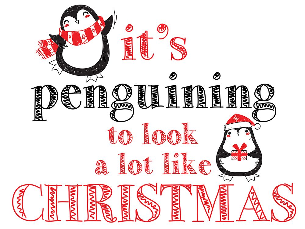 Penguin Christmas 4 art print by Kimberly Allen for $57.95 CAD