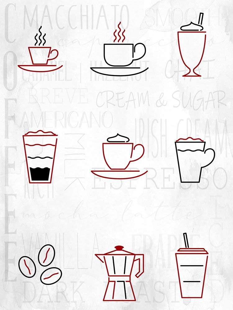 Coffee Chart art print by Kimberly Allen for $57.95 CAD