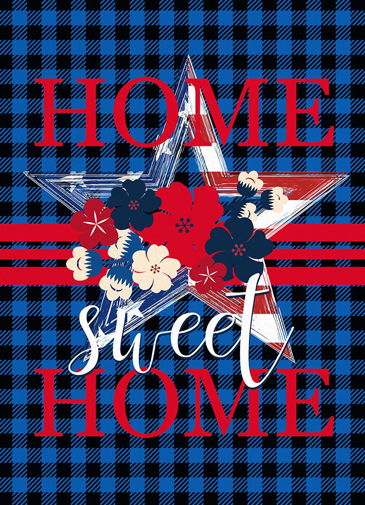 Home Sweet Home Patriotic art print by Kimberly Allen for $57.95 CAD