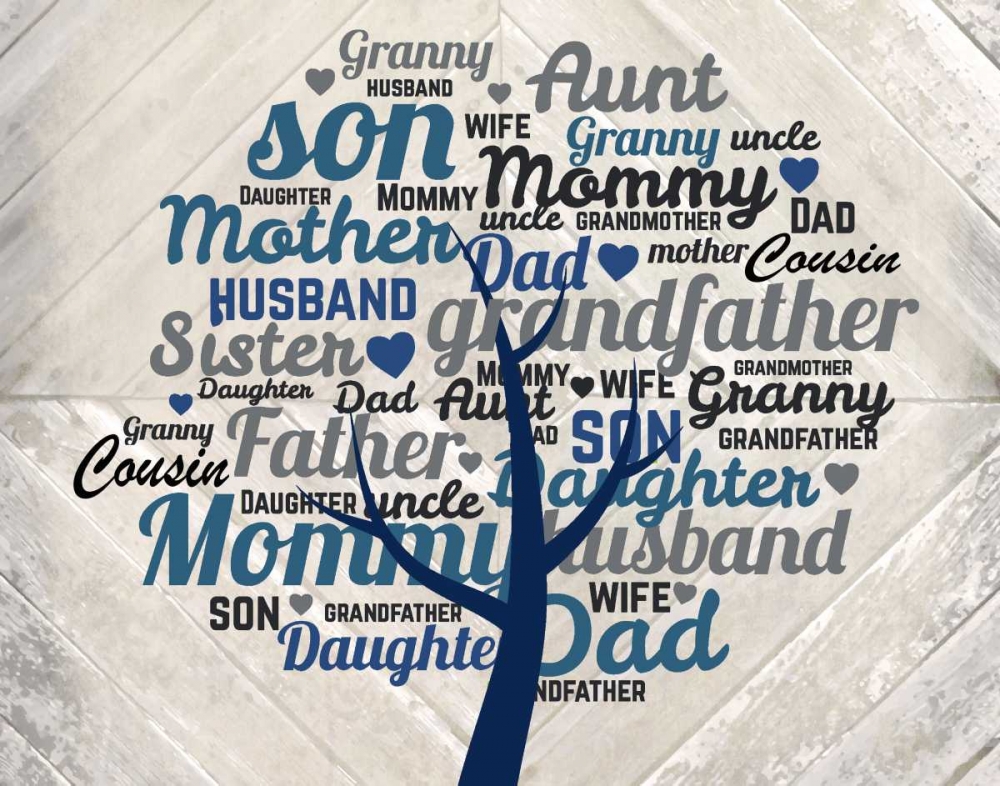 Family Tree B art print by Kimberly Allen for $57.95 CAD