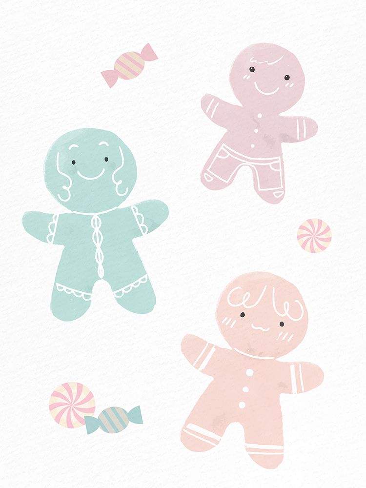 Pastel Gingerbread art print by Kimberly Allen for $57.95 CAD