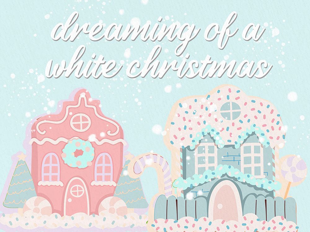 White Christmas Village art print by Kimberly Allen for $57.95 CAD