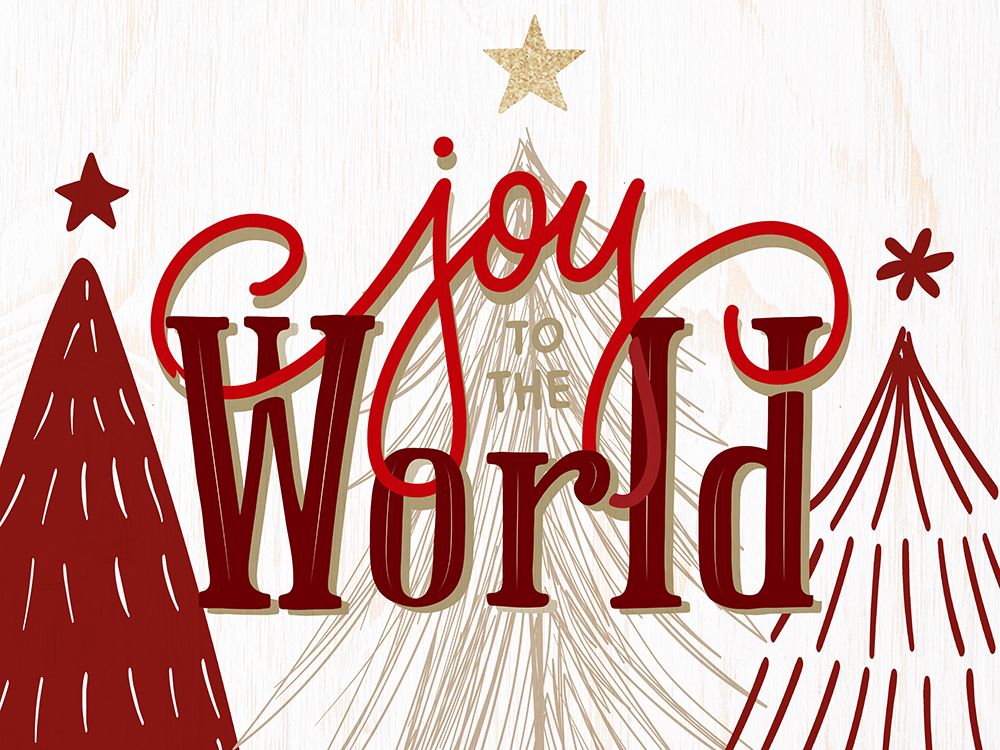 Joy to the Word Trees art print by Kimberly Allen for $57.95 CAD