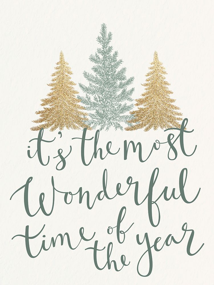 Most Wonderful Time Trees art print by Kimberly Allen for $57.95 CAD