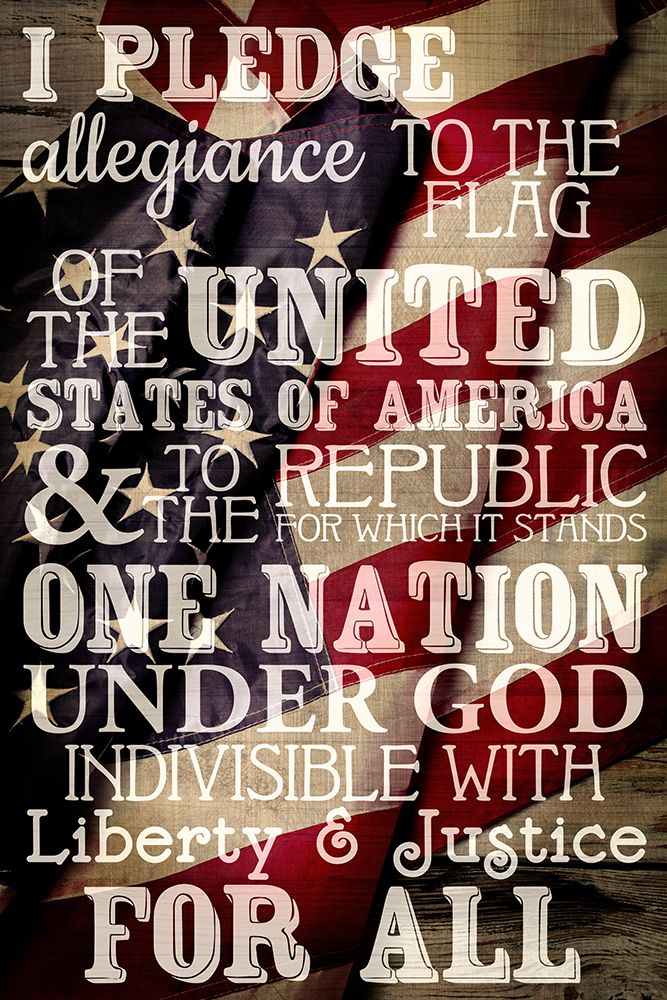 I Pledge Allegiance To The Flag art print by Kimberly Allen for $57.95 CAD