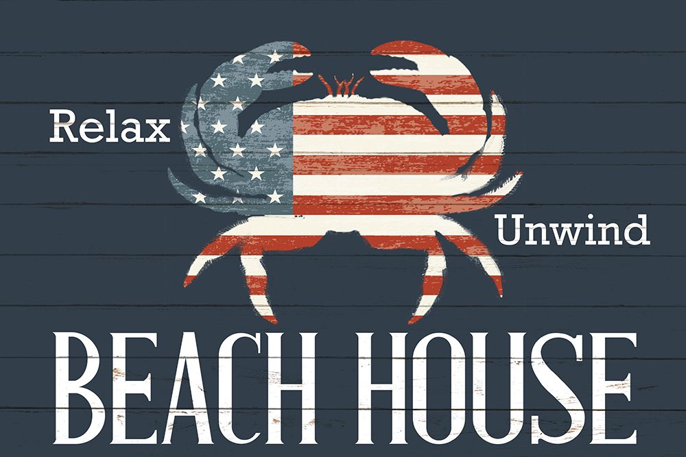 Crab Beach House art print by Kimberly Allen for $57.95 CAD