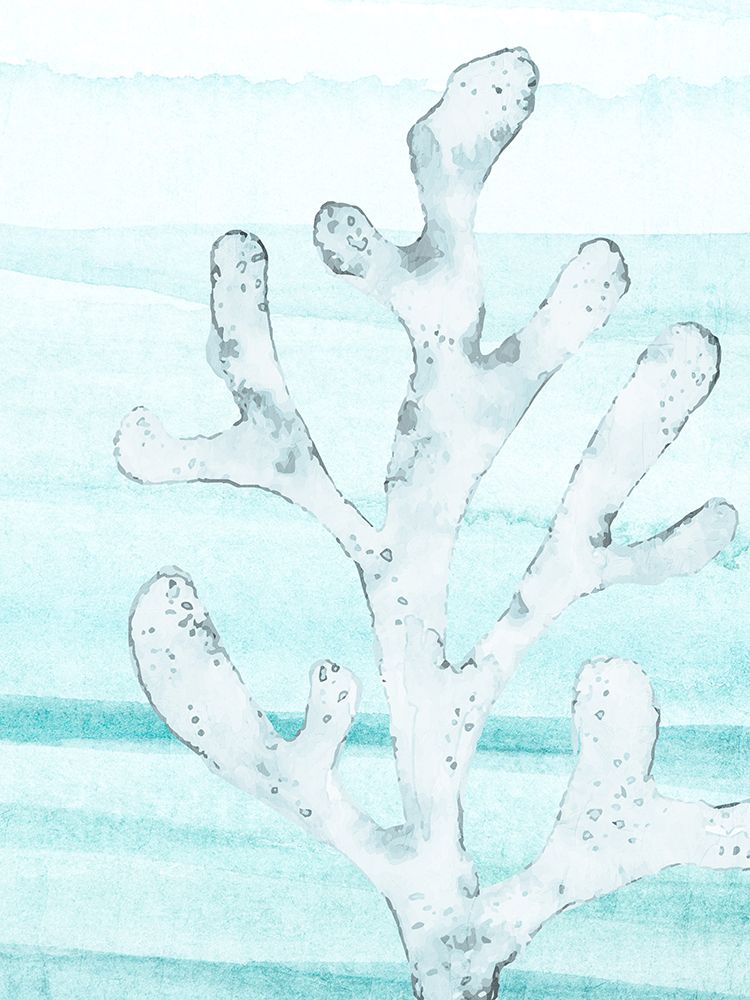 Watercolor Ombre Coral 3 art print by Kimberly Allen for $57.95 CAD