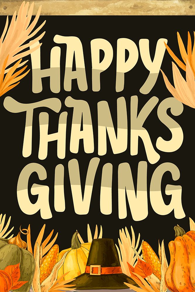 Happy Thanksgiving art print by Kimberly Allen for $57.95 CAD