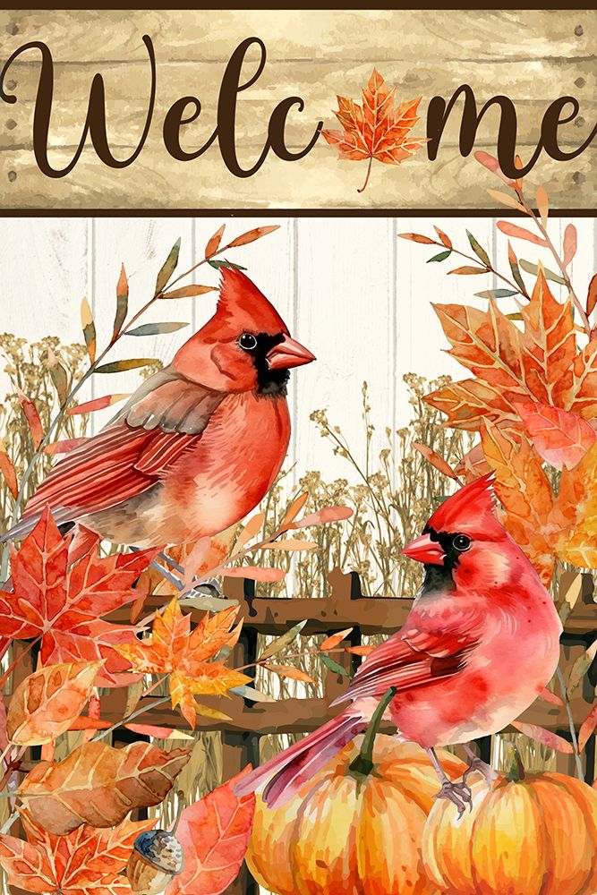 Cardinal Fence art print by Kimberly Allen for $57.95 CAD