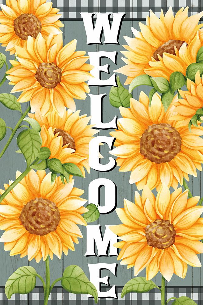 Sunflower Welcome art print by Kimberly Allen for $57.95 CAD