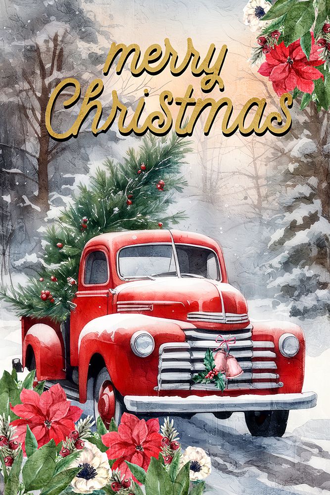 Christmas Ride art print by Kimberly Allen for $57.95 CAD