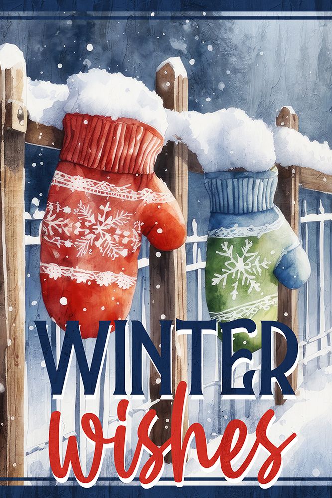 Winter Mittens art print by Kimberly Allen for $57.95 CAD