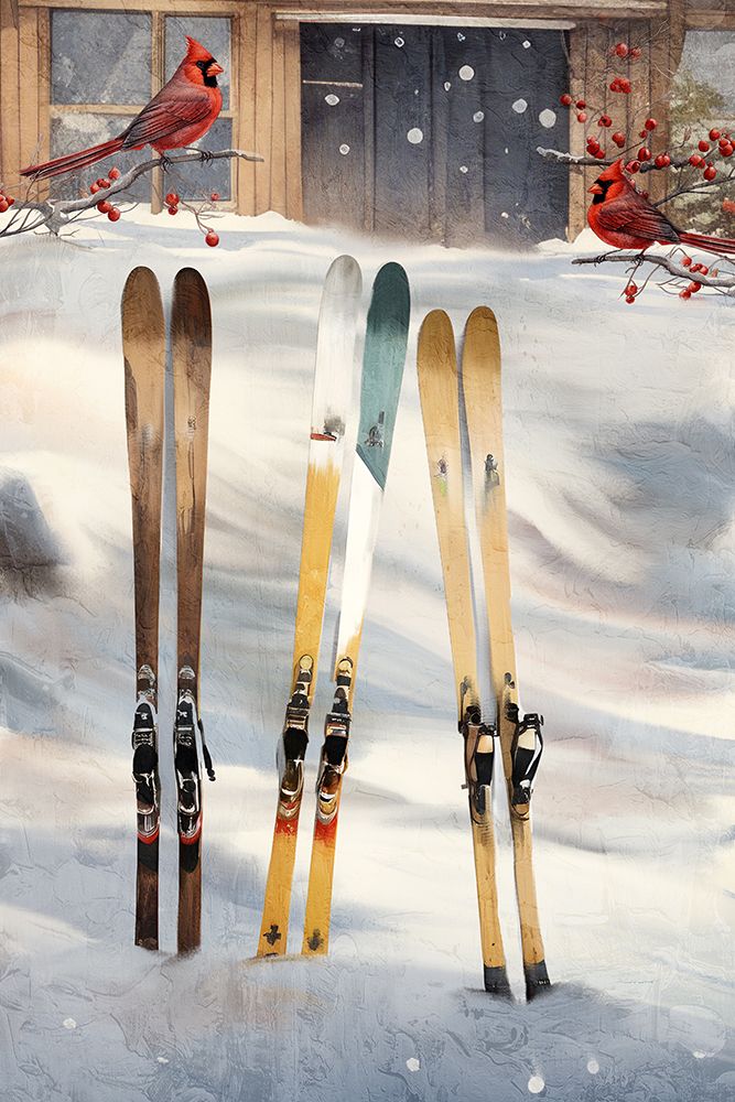 Winter Ski art print by Kimberly Allen for $57.95 CAD