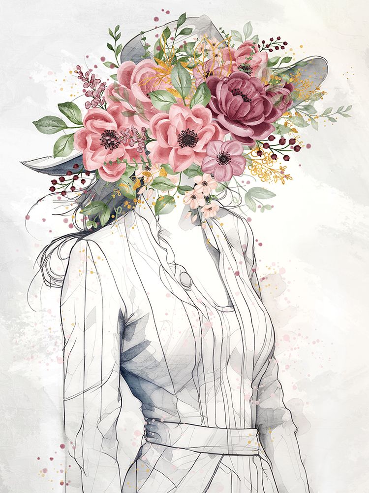Floral Beauty 1 art print by Kimberly Allen for $57.95 CAD