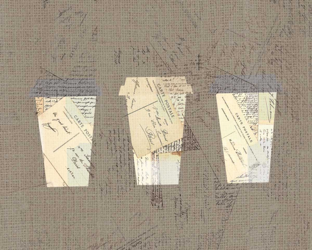 Postcard Coffee 4 art print by Kimberly Allen for $57.95 CAD
