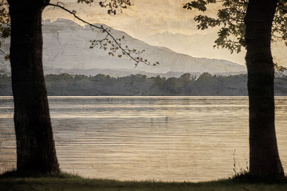 Quiet Oaks Lake art print by Kimberly Allen for $57.95 CAD