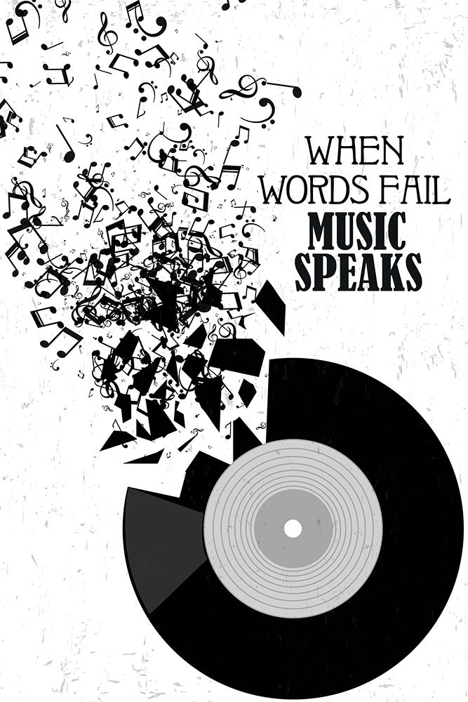Music Speaks art print by Kimberly Allen for $57.95 CAD