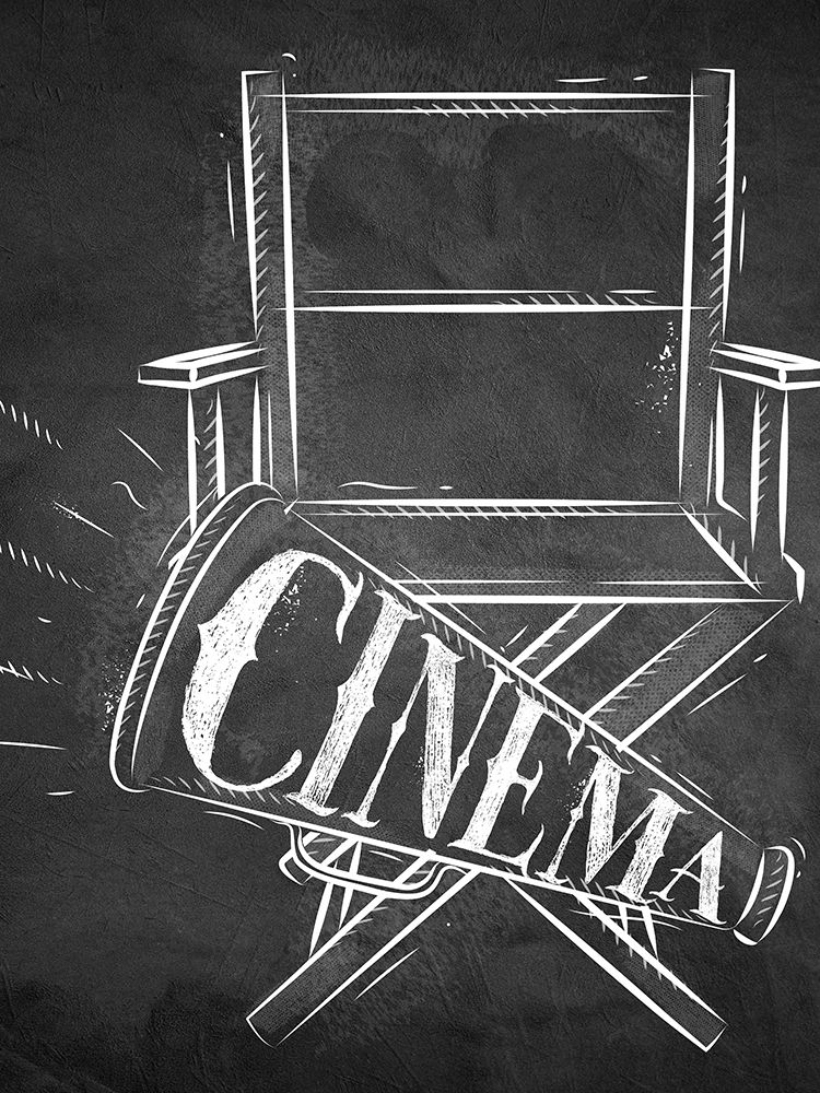 Chalkboard Movie Time 2 art print by Kimberly Allen for $57.95 CAD
