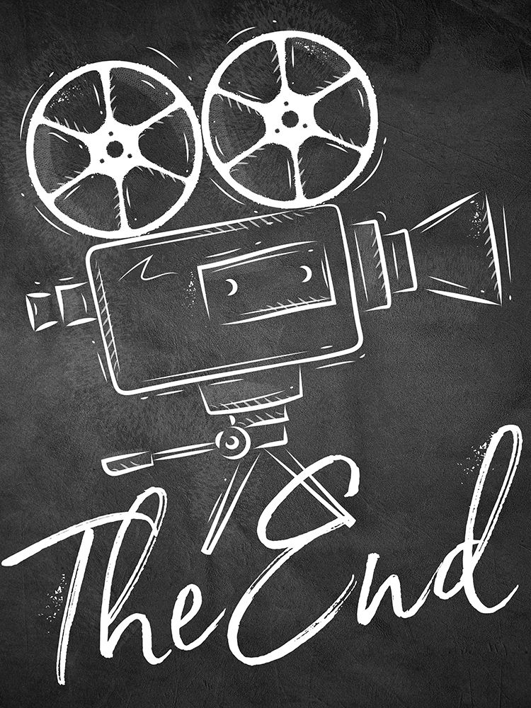 Chalkboard Movie Time 3 art print by Kimberly Allen for $57.95 CAD