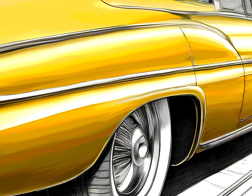 Yellow V2 art print by Kimberly Allen for $57.95 CAD