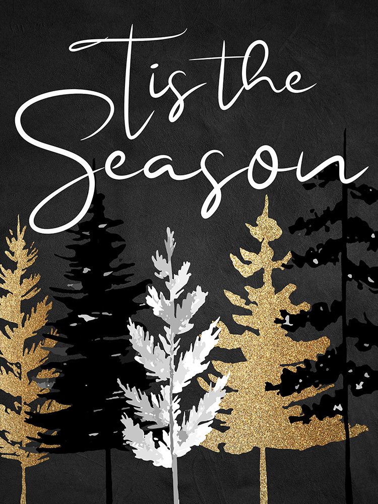 Tis The Season_Black And White art print by Kimberly Allen for $57.95 CAD